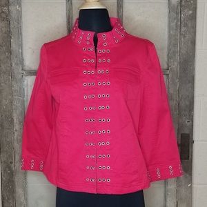 Live A Little brand jacket.  Red petite medium